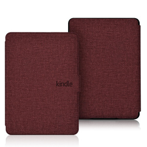 Étui en cuir texturé lin 2024 pour Kindle Paperwhite 5 4 3 et Youth Edition, coque de protection avec fonction veille/réveil automatique - Product Image 3