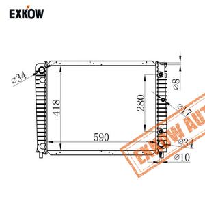 Auto-Onderdelen Koelfabriek Aluminium Radiator Voor Volvo 940 2.3 <span class=keywords><strong>Mt</strong></span> 1992-1996 32Mm 3547154 8603854 - Product Image 1