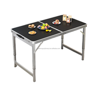 Table pliante portable pour l'extérieur, mobilier de banquet, restauration, barbecue, camping, pique-nique, blanche, rectangulaire, moderne, 1 pièce, 6 pieds