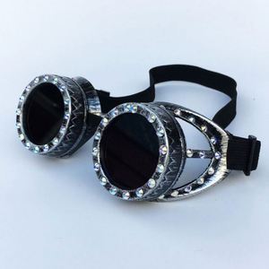 Gafas de Moda al por Mayor de Fábrica para Hombres y Mujeres, Gafas de Fiesta, Cosplay, Vintage, con Pedrería, Punk, Steampunk - Product Image 5