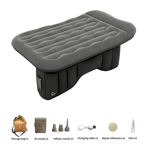<span class=keywords><strong>Lit</strong></span> d'air gonflable pour voiture, siège arrière <span class=keywords><strong>de</strong></span> SUV, portable, imperméable, floqué, doux, pour le camping en famille, les voyages routiers, OEM ODM - Product Image 6