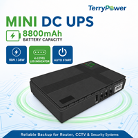 Baterai Lithium 8800mAh Mini DC UPS untuk Router, CCTV, Modem, dan Sistem Keamanan