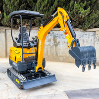 Mini-excavatrice de marque réputée Hightop, 1800 kg, 18,4 kW, mini-pelle, mini-excavatrice à chenilles de 1,8 tonne pour l'agriculture