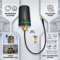 Antenne cellulaire 4G LTE LoRa 433 MHz WiFi GPS omnidirectionnelle à montage vertical extérieur étanche et anti-explosion