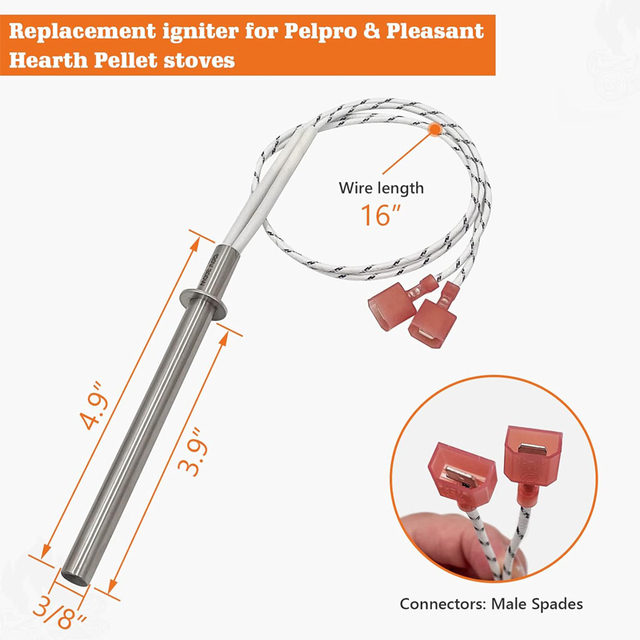 SRV7000-660-AMP Pellet Stove Igniter for Pleasant Hearth PelPro PP130 PP60 PP70 PPC90 TSC90 Cast Iron