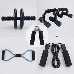 Set <span class=keywords><strong>de</strong></span> 5 en 1 con Rueda Abdominal, <span class=keywords><strong>Kit</strong></span> <span class=keywords><strong>de</strong></span> Equipo <span class=keywords><strong>de</strong></span> <span class=keywords><strong>Gimnasio</strong></span> para Uso en Casa, Cinco Sets <span class=keywords><strong>de</strong></span> Rueda Abdominal <span class=keywords><strong>de</strong></span> Hierro para Ejercicios - Product Image 2