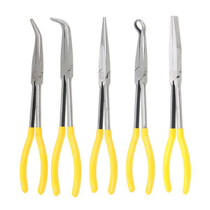 Alicates de Punta Extra Larga, Rectos y Curvos, Herramientas Mecánicas, Herramientas de Extracción Manual, Clips para Llaves, Kit de Cuidado Automotriz, Accesorios para Automóviles - Product Image 1