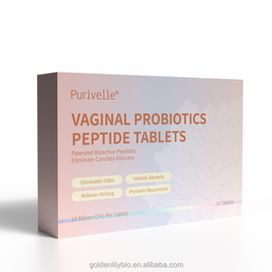 Vajinal probiyotikler peptid tabletler 100 milyar CFU vajinal Flora dengesi koku ortadan kaldırır kadın Yoni sağlık için kaşıntı hafifletir - Product Image 1