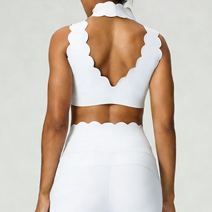 Ensemble 2 pièces <span class=keywords><strong>sexy</strong></span> pour <span class=keywords><strong>femme</strong></span> : débardeur dos nu évidé et pantalon de yoga taille haute, tenue de <span class=keywords><strong>sport</strong></span> ajustée et douce pour l'entraînement en extérieur - Product Image 6