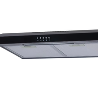 Hotte de cuisinière à haute aspiration en gros pour la cuisine à domicile, petite hotte d'échappement à nettoyage automatique en forme de T de style européen à aspiration par le haut