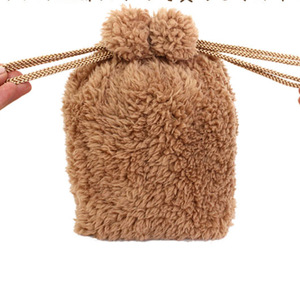 <b>Large</b> capacity plush pet urn storage <b>bag</b> (Japanese and Korean style), dustproof <b>drawstring</b> <b>bag</b> for dogs. - Product Image 5