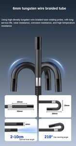 กล้องเอนโดสโคปอุตสาหกรรมแบบหมุนได้ 720 องศา สำหรับตรวจสอบท่อรถยนต์ กล้องตรวจสอบท่อระบายน้ำ พร้อมจอ 5 นิ้ว - Product Image 4