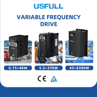 USFULL FU9000D 2.2kW 4kW 5.5kW 7.5kW Variateur de fréquence triphasé 380V 400V 440V pour compresseur et moteur à usage industriel