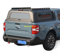 Capote rigide en stock avec système de verrouillage à charnières en alliage d'aluminium et fenêtres coulissantes pour Ford Maverick