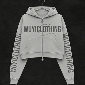 Sudadera Holgada con Estampado de Forro Polar y Logotipo WUYICLOTHING, Sin Etiqueta, para Colgar en Percha, Unisex, Informal, para Invierno y Otoño, Prenda Superior Versátil - Product Image 1