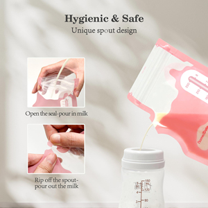 Glacière d'allaitement pour bébé avec logo personnalisé Sac de stockage de <span class=keywords><strong>lait</strong></span> <span class=keywords><strong>maternel</strong></span> pré stérilisé pour la <span class=keywords><strong>conservation</strong></span> des produits de pompage - Product Image 3