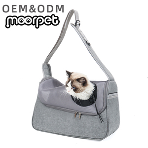 Gri Lüks Su Geçirmez Kare Oxford Fermuarlı Köpek Evcil Hayvan Kedi Yumuşak Kenarlı Tekerlekli Taşıma Çantası Seyahat Ürünleri Çantası - Product Image 1