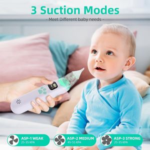 Aspirador Nasal Recargable Compacto IBN para Bebés, 3 Puntas Suaves, Anti-Reflujo, con Canciones de Cuna, para el Cuidado Diario del Bebé en Casa - Product Image 3