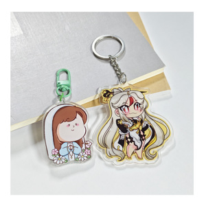 Porte-clés rond en acrylique transparent de haute qualité, logo personnalisé, idéal pour les entreprises et les hôtels, porte-clés promotionnel vierge et attrayant - Product Image 5