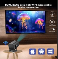Projecteur Android intelligent le plus vendu Full HD nouveau Portable Wifi 5G Home cinéma F06 usine Mini 1080P projecteur 4K mise à niveau Hy320