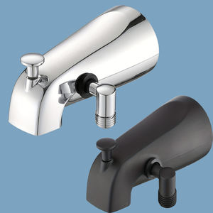 Grifo de Bañera con Acabado Cromado Negro, Venta Caliente de Fábrica, Desviador Integrado, Conexión para Manguera de <span class=keywords><strong>Ducha</strong></span>, Grifo de Baño - Product Image 1