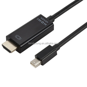 1.8m 4K * 2K Thunderbolt Mini écran mâle à HD-MI mâle câble adaptateur Mini DP à HD-MI câble pour <span class=keywords><strong>Macbook</strong></span> Pro <span class=keywords><strong>Air</strong></span> projecteur <span class=keywords><strong>TV</strong></span> - Product Image 1