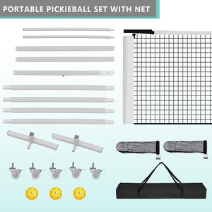 Marco de Raqueta de Pickleball Portátil para Exteriores con Red Resistente de 6.7m para Entrenamiento y Entretenimiento, Grosor de 16mm - Product Image 5