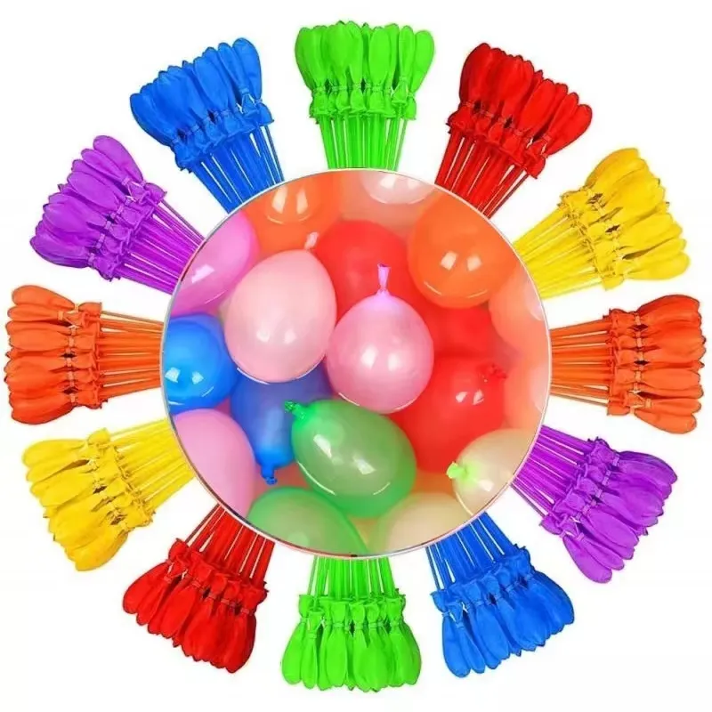 Summer Pool Silicone Bunch Magic Quick Easy Fill Self Sealing Water Ball Bomb Reusable Magic Water Balloons 111pcs/bags