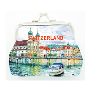 Sublimation personnalisée Impression Pu Cuir Mini Souvenir Touristique Ville <span class=keywords><strong>Suisse</strong></span> Portefeuille <span class=keywords><strong>Suisse</strong></span> Zurich Genève Porte-Monnaie - Product Image 1