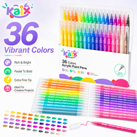 Stylo gel à peinture acrylique personnalisé avec logo KAIX Pastel Neon, pointe extra fine, séchage rapide, marqueur à peinture pour papier noir, art