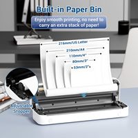Printer Termal Phomemo M835 300dpi A4 Mini Nirkabel Mesin Pencetak A4 Portabel untuk Penggunaan Kantor dan Rumah