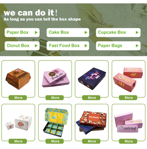 Cajas de Embalaje para Pastelería KD con MOQ Bajo, Aptas para Alimentos, para Macarons, Biscotti, Muffins, Shortbread, Cupcakes, Galletas, Tartas de Huevo, con Impresión de Logotipo - Product Image 6
