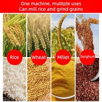 Machine agricole multifonctionnelle intégrée haute performance 3000W pour le décorticage du riz, le broyage et le moulage des grains, durable