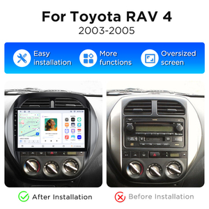 วิทยุติดรถยนต์ Junsun ระบบ Android รองรับ Bluetooth Carplay สำหรับรถยนต์ Toyota RAV4 ปี 2003-2005 พร้อมพัดลมระบายความร้อนในตัว ระบบนำทาง GPS และเครื่องเล่นมัลติมีเดีย - Product Image 2