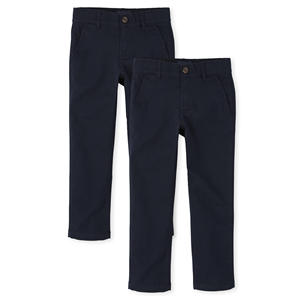 Pantalon uniforme skinny d'école primaire avec logo personnalisé d'excellente qualité pour enfants et garçons pantalon kaki pour uniformes scolaires - Product Image 4