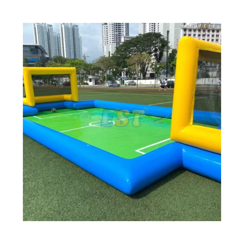 Nuevo campo de fútbol de fútbol inflable al aire libre Nuevo campo de fútbol de fútbol inflable al aire libre