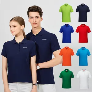 Hoge Zichtbaarheid Heren Sportkleding Korte Mouw Golf Dry Fit Polo Shirt Stof Polyester Pocket T-Shirts Voor Mannen En Vrouwen