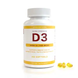 Fabricants d'étiquettes numériques, comprend des capsules de vitamine D au Calcium et de Zinc D3, 50000 luooth (125 mcg)