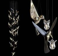 Lustre Firelux personnalisé haut de gamme pour villa de luxe, escalier, salon, hôtel, motif branche d'arbre lumineuse