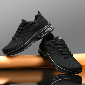 Scarpe da Corsa Leggere Nere per Uomo, Sneakers Traspiranti per Sport, Fitness e Jogging (Taglie 6.5-12.5) - Product Image 3