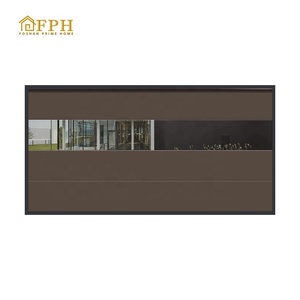 Porte de garage invisible en aluminium durable, isolée thermiquement, moderne et automatique pour villa - Product Image 6