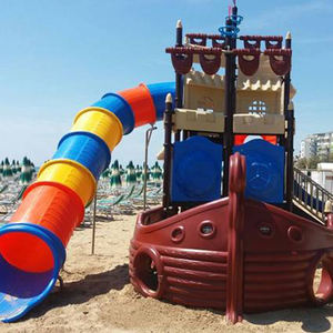 Aire de jeux pour enfants en forme de bateau pirate à vendre, maison de jeu, toboggan extérieur pour enfants, aire de jeux extérieure - Product Image 4