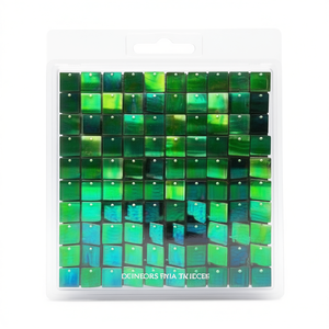 Azulejos de cerámica para pared 300 x 300 mm, brillantes, color verde, para baño interior, diseño contemporáneo - Product Image 1