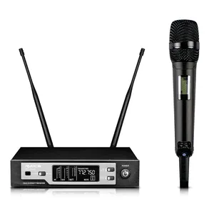 Hot selling true diversity receiver Single UHF professional wireless microphone