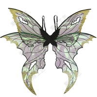 Nouvelles ailes de fée papillon à œillets pour décoration dorsale, en polyester, pour costumes de fête et de cosplay, design original transfrontalier 2026