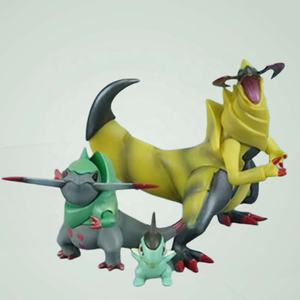 Adornos de Dragón del Miedo, Hacha Doble Tomahawk, Grupo de Evolución, Animación, Modelo Hecho a Mano - Product Image 1