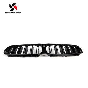 Calandre en maille noire brillante ABS, accessoire de pare-chocs avant à Double plaque pour <span class=keywords><strong>BMW</strong></span> série 5 G30 LCI <span class=keywords><strong>520d</strong></span> 530i 540i, à partir de <span class=keywords><strong>2020</strong></span> - Product Image 3