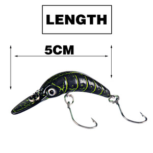 Nouvelle leurre <span class=keywords><strong>minnow</strong></span> BST de 5 cm et 2,5 g pour la pêche en eau douce, appât pour truite et poisson-bleu. - Product Image 4