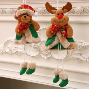 Adornos navideños, colgantes navideños con patas, regalos de Navidad, pequeños adornos de tela para árboles de Navidad, pequeñas muñecas - Product Image 4