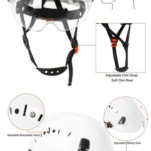 Casque de sécurité pour chantier, personnalisable, directement de l'usine, pour homme, épaissi, anti-choc, pour l'escalade, en promotion - Product Image 4